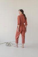 Organic Cotton Button-up Jumpsuit