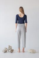 Tailored Cuffed Pants in Washi Cotton Blend